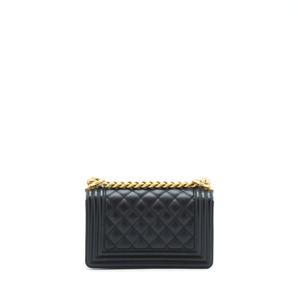Chanel Small Boy Bag Caviar Black