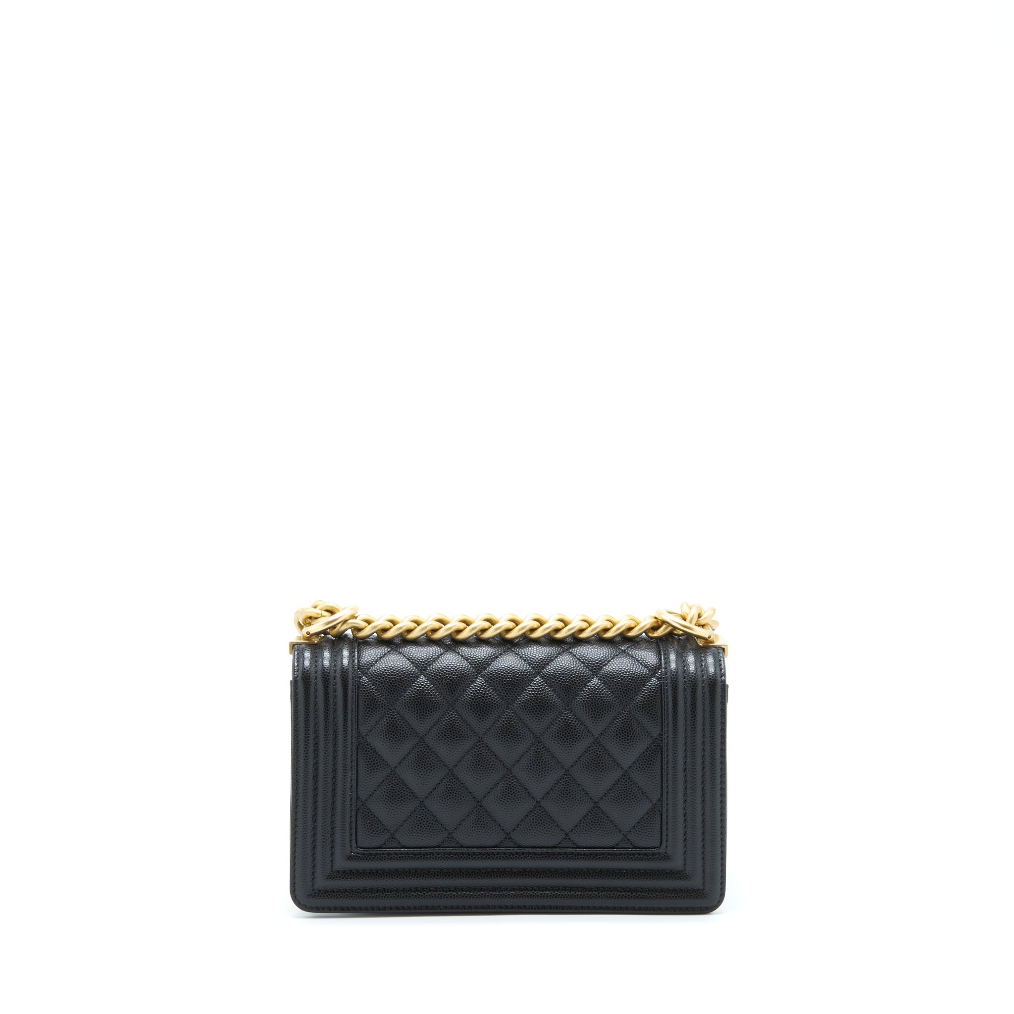 Chanel Small Boy Bag Caviar Black