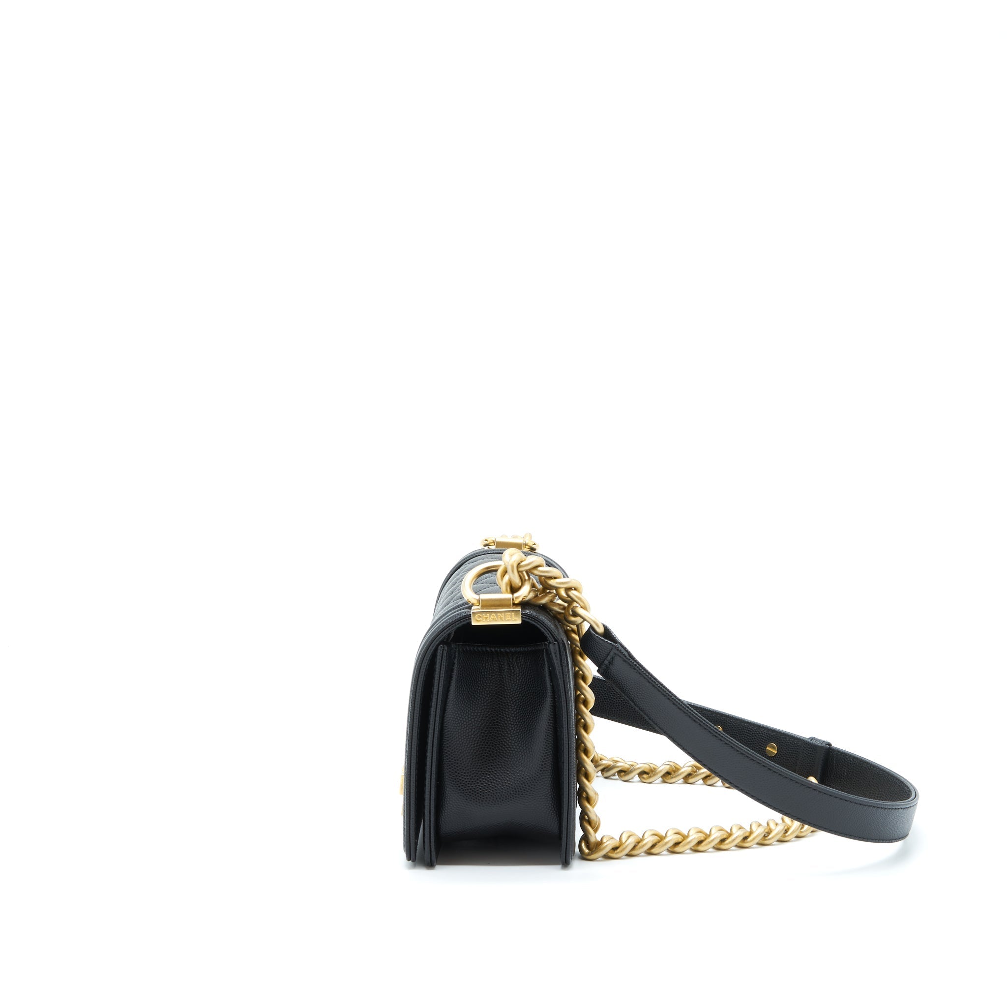 Chanel Small Boy Bag Caviar Black