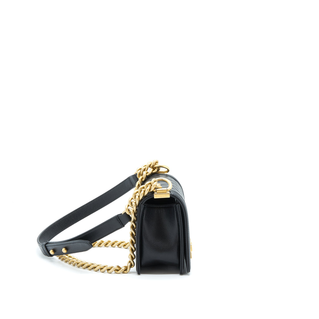 Chanel Small Boy Bag Caviar Black