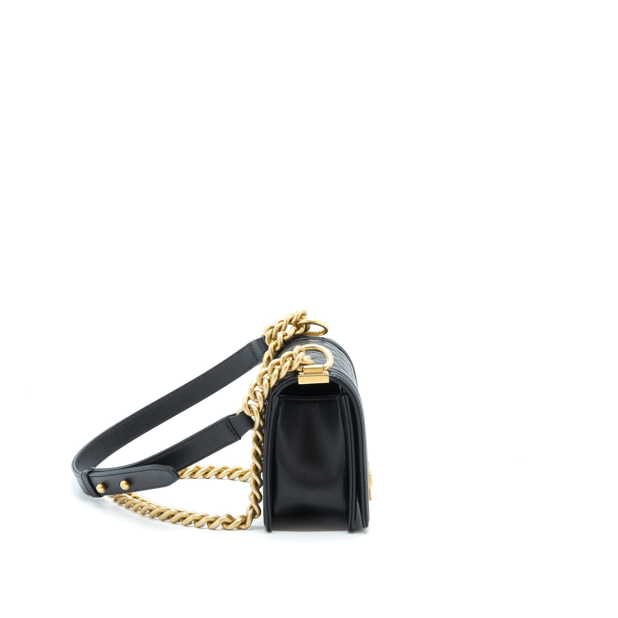 Chanel Small Boy Bag Caviar Black