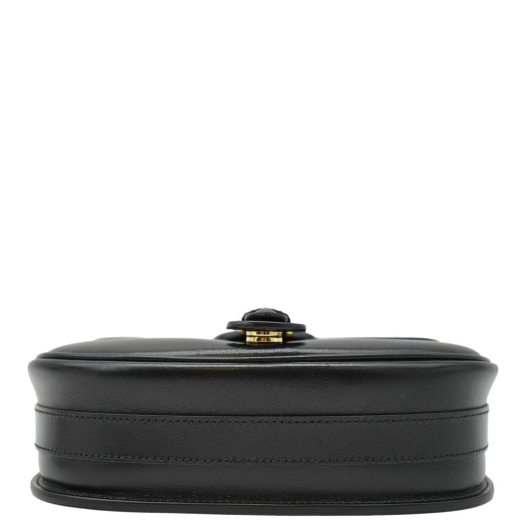 CHRISTIAN DIOR Bobby Medium Calfskin Leather Shoulder Bag Black