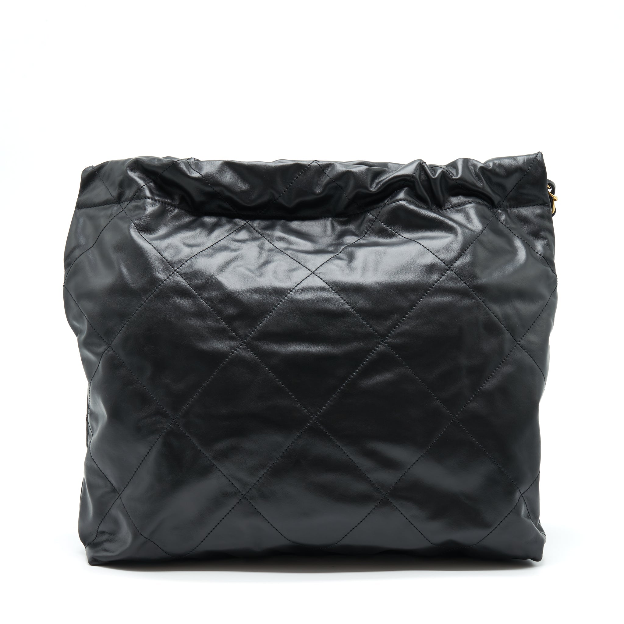 Chanel 22 Handbag Shiny Calfskin Black