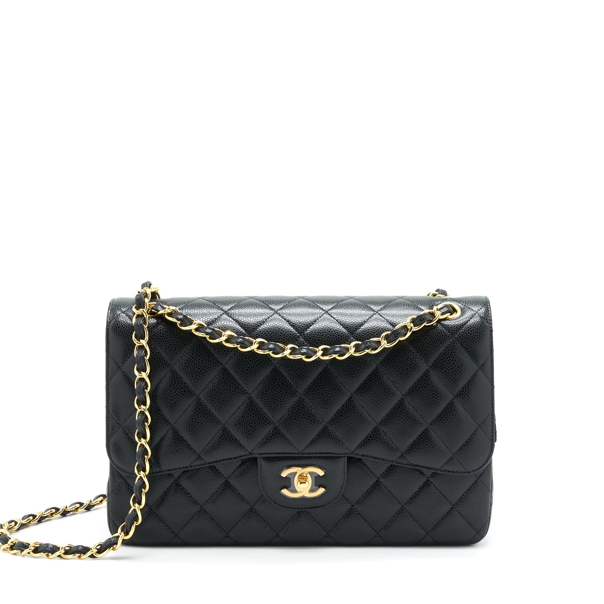Chanel Jumbo Classic Double Flap Bag Caviar Black