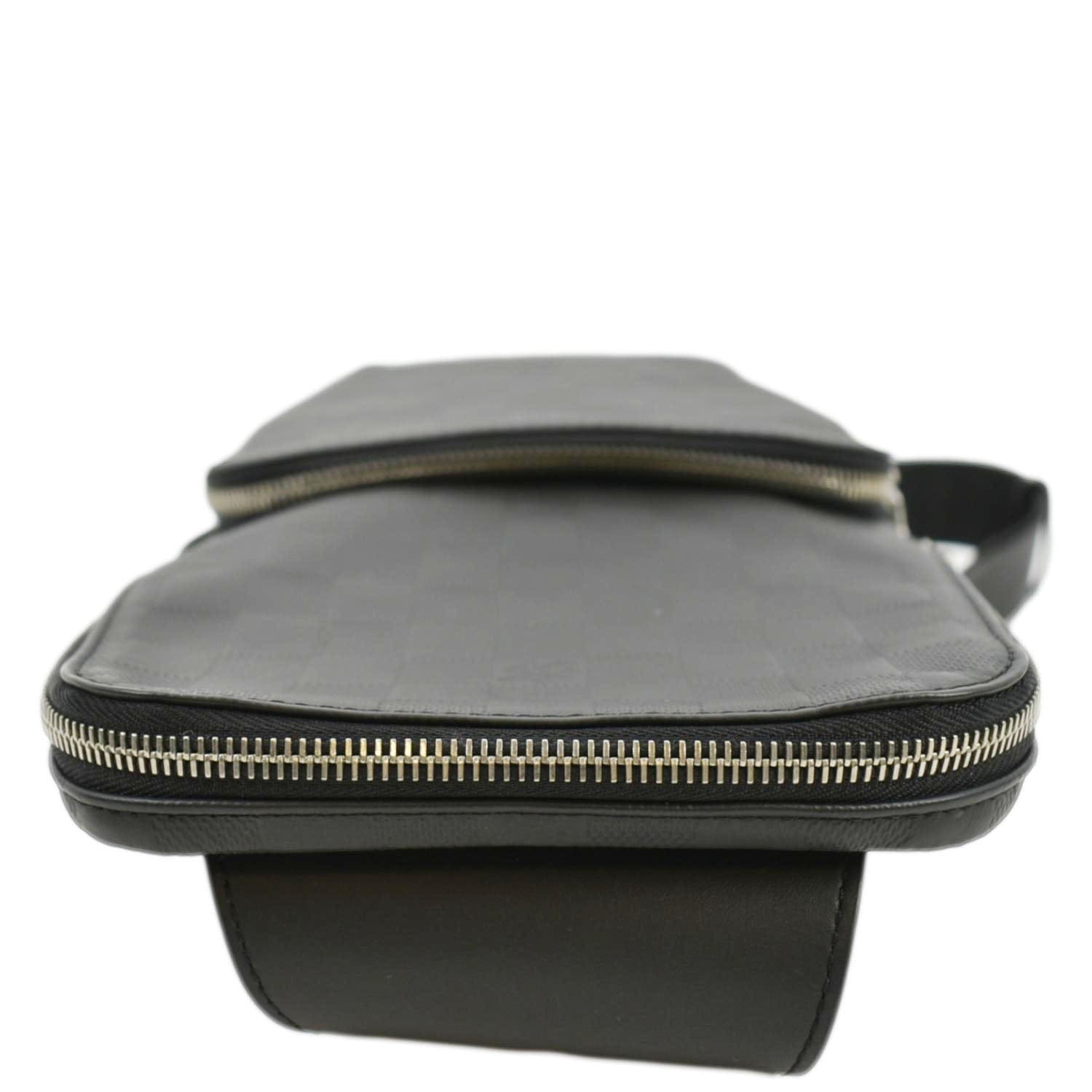 LOUIS VUITTON Avenue Sling Damier Infini Backpack Bag Black