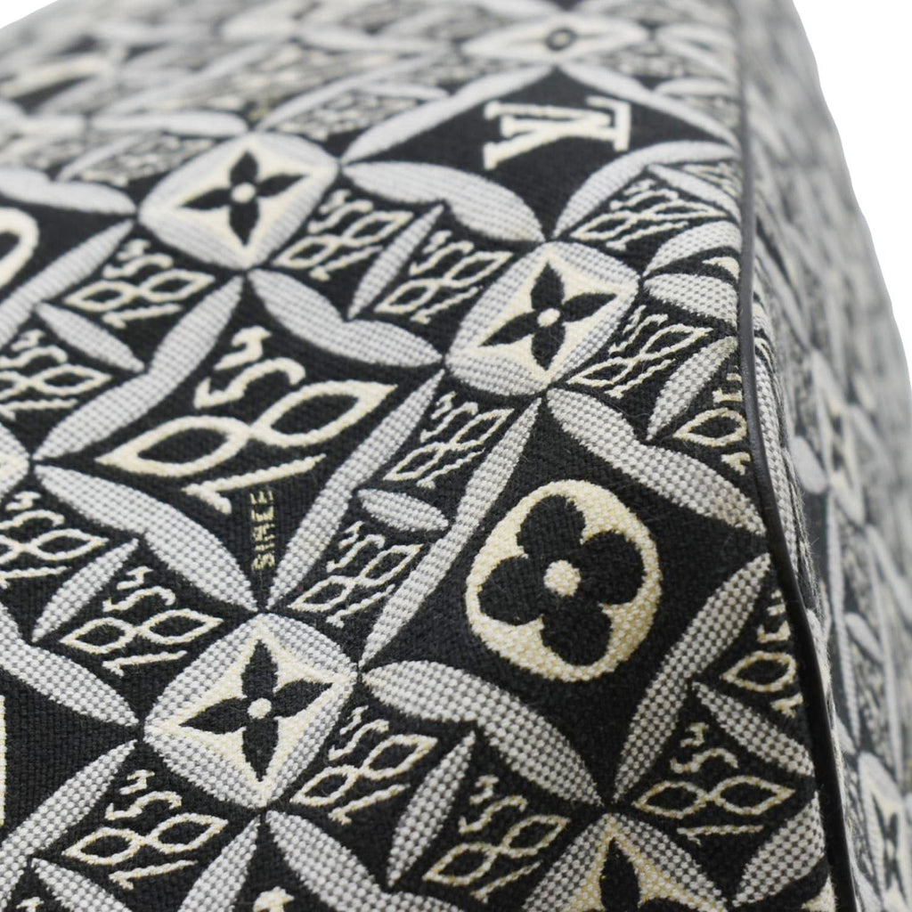 LOUIS VUITTON Since 1854 Neverfull MM Jacquard Shoulder Bag Black