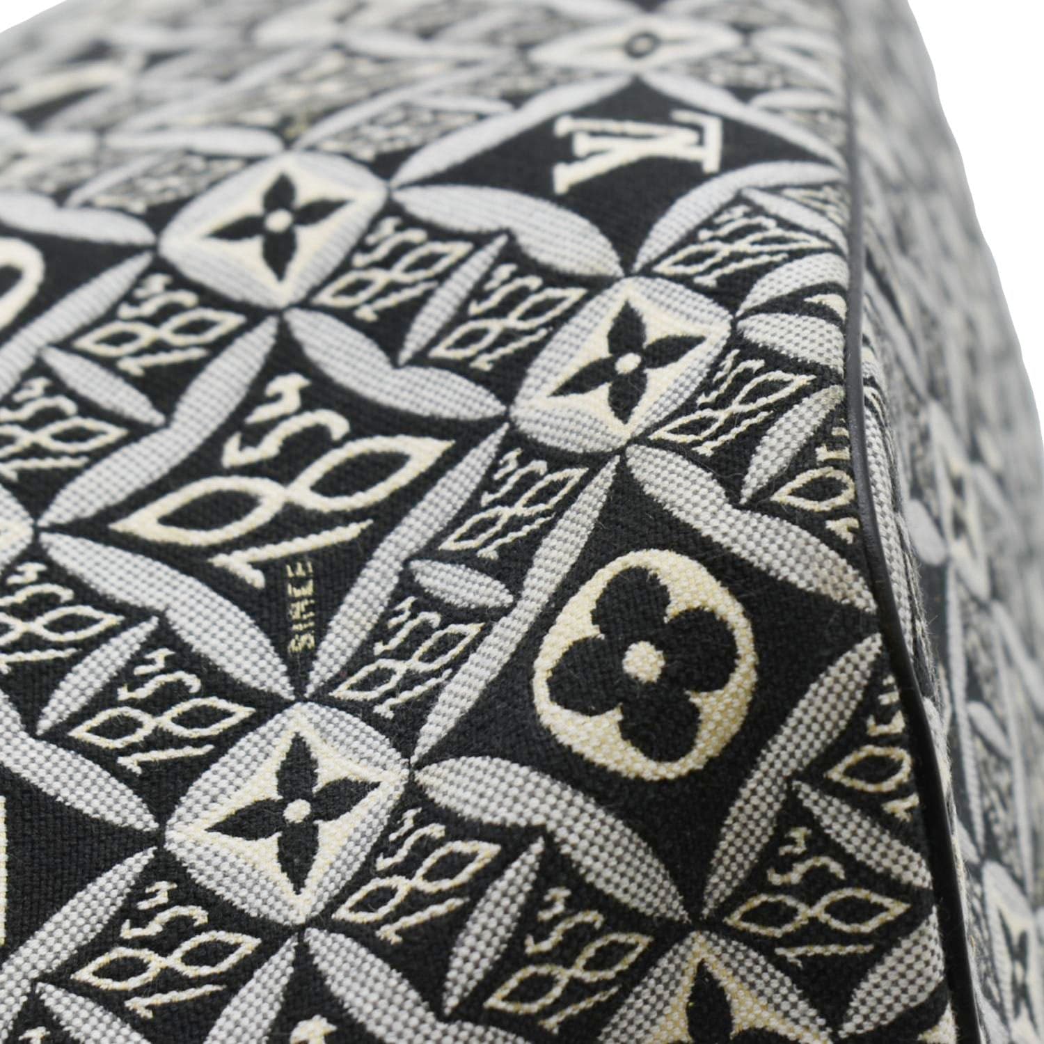 LOUIS VUITTON Since 1854 Neverfull MM Jacquard Shoulder Bag Black
