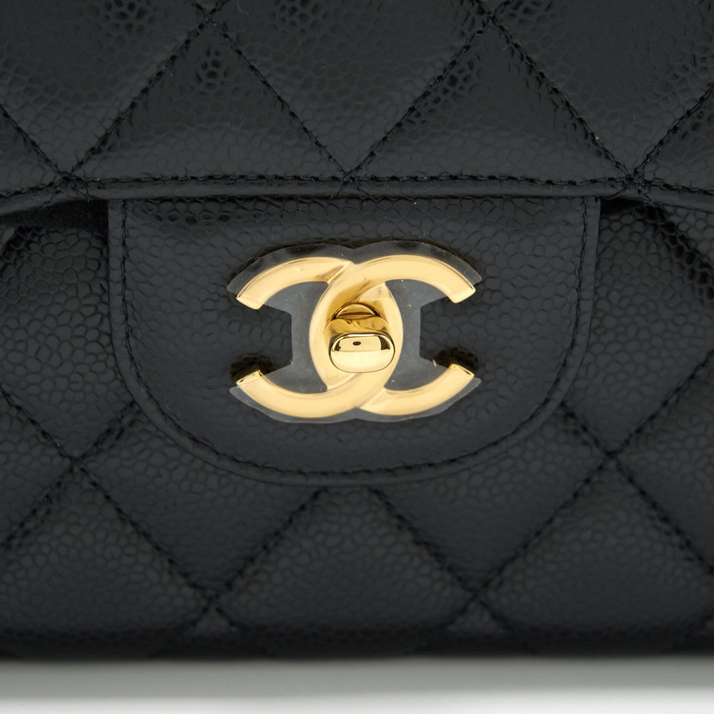Chanel Jumbo Classic Double Flap Bag Caviar Black