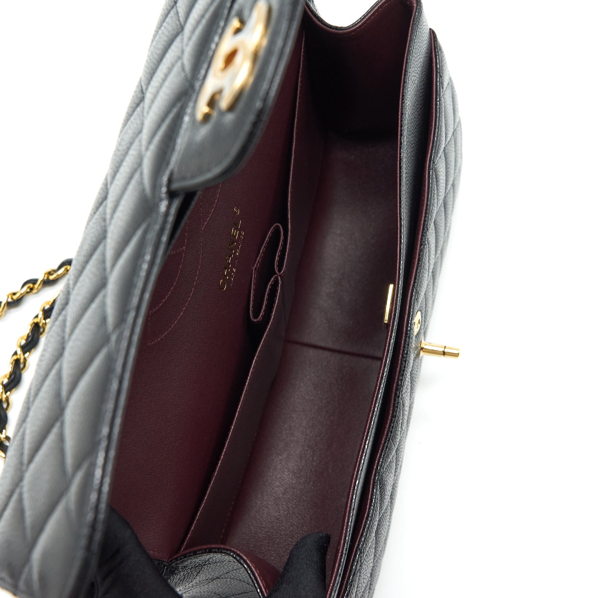 Chanel Jumbo Classic Double Flap Bag Caviar Black