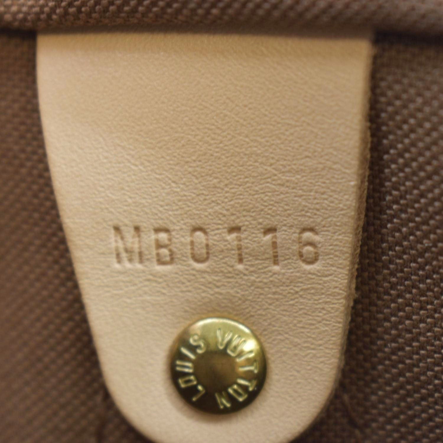 LOUIS VUITTON Speedy 30 Bandouliere Monogram Canvas Shoulder Bag Brown