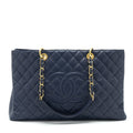 Chanel Grand Shopping Tote XL Caviar Navy