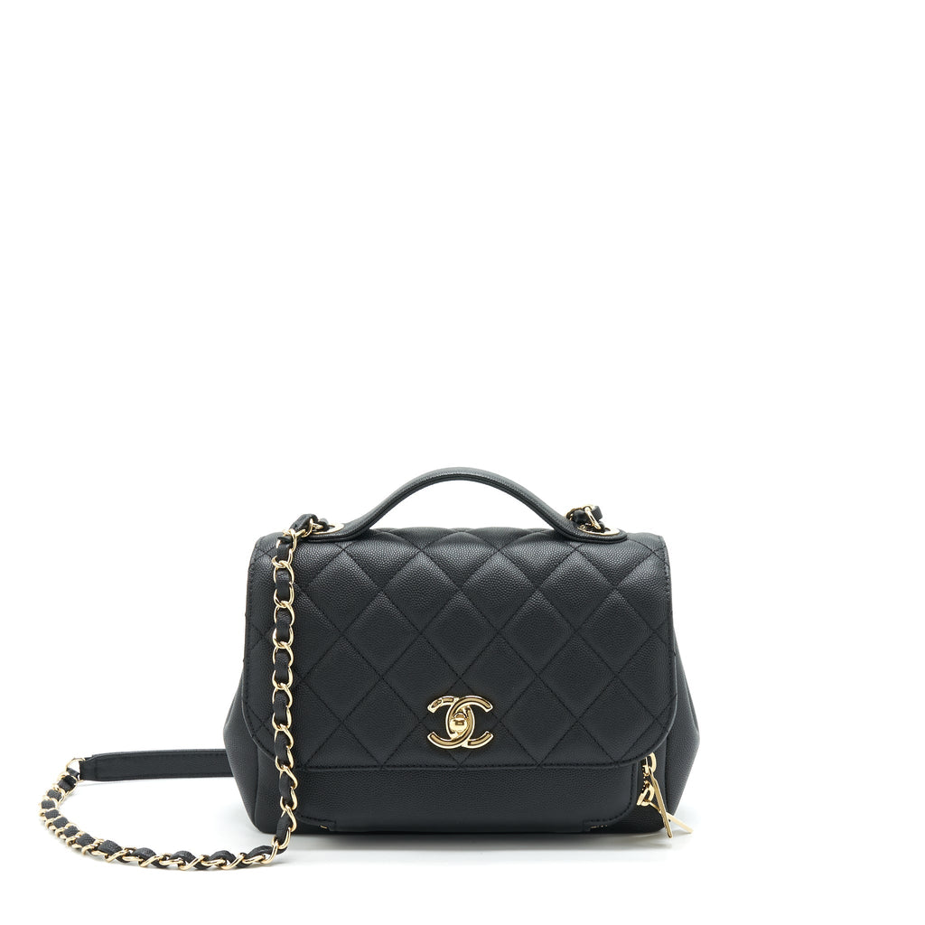 Chanel Medium Business Affinity Caviar Black L