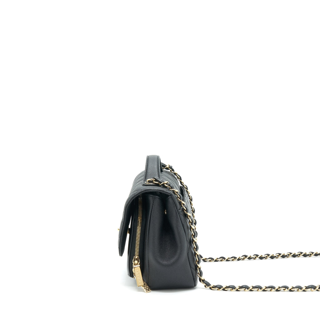Chanel Medium Business Affinity Caviar Black L