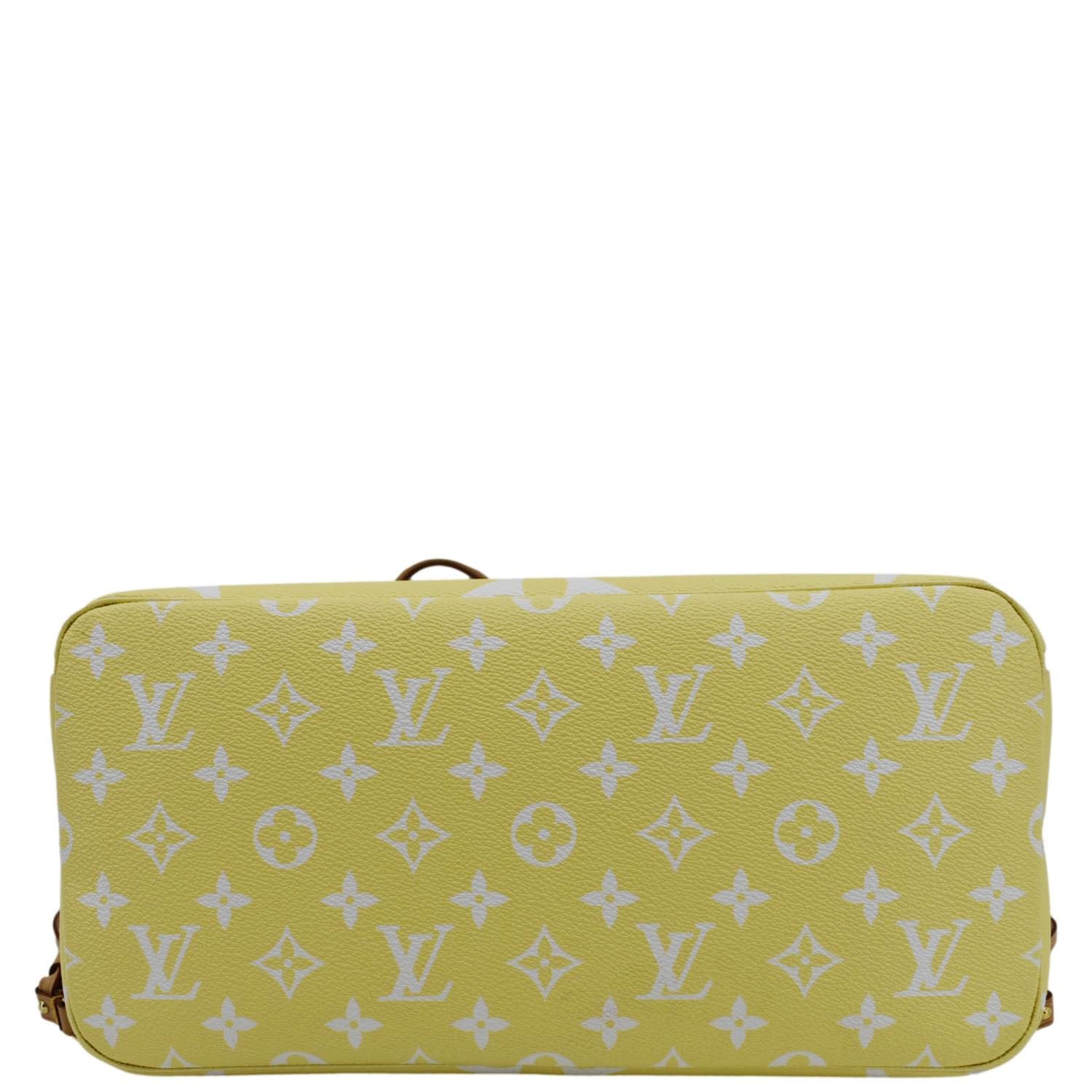 LOUIS VUITTON Neverfull MM By The Pool Monogram Giant Tote Bag Pink