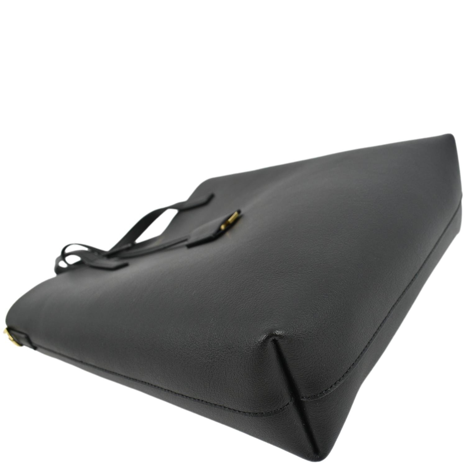 YVES SAINT LAURENT Toy Supple Leather Shopping Tote Bag Black