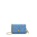 Chanel Pearl Crush Wallet On Chain Denim Blue
