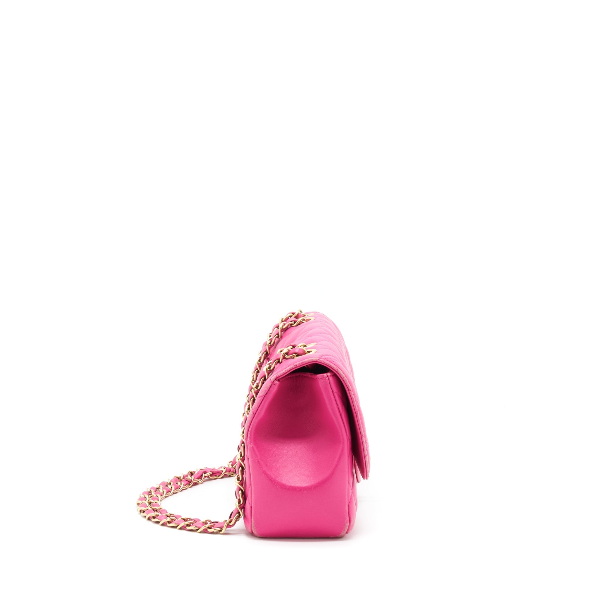 Chanel Quilted Flap Bag Lambskin Pink