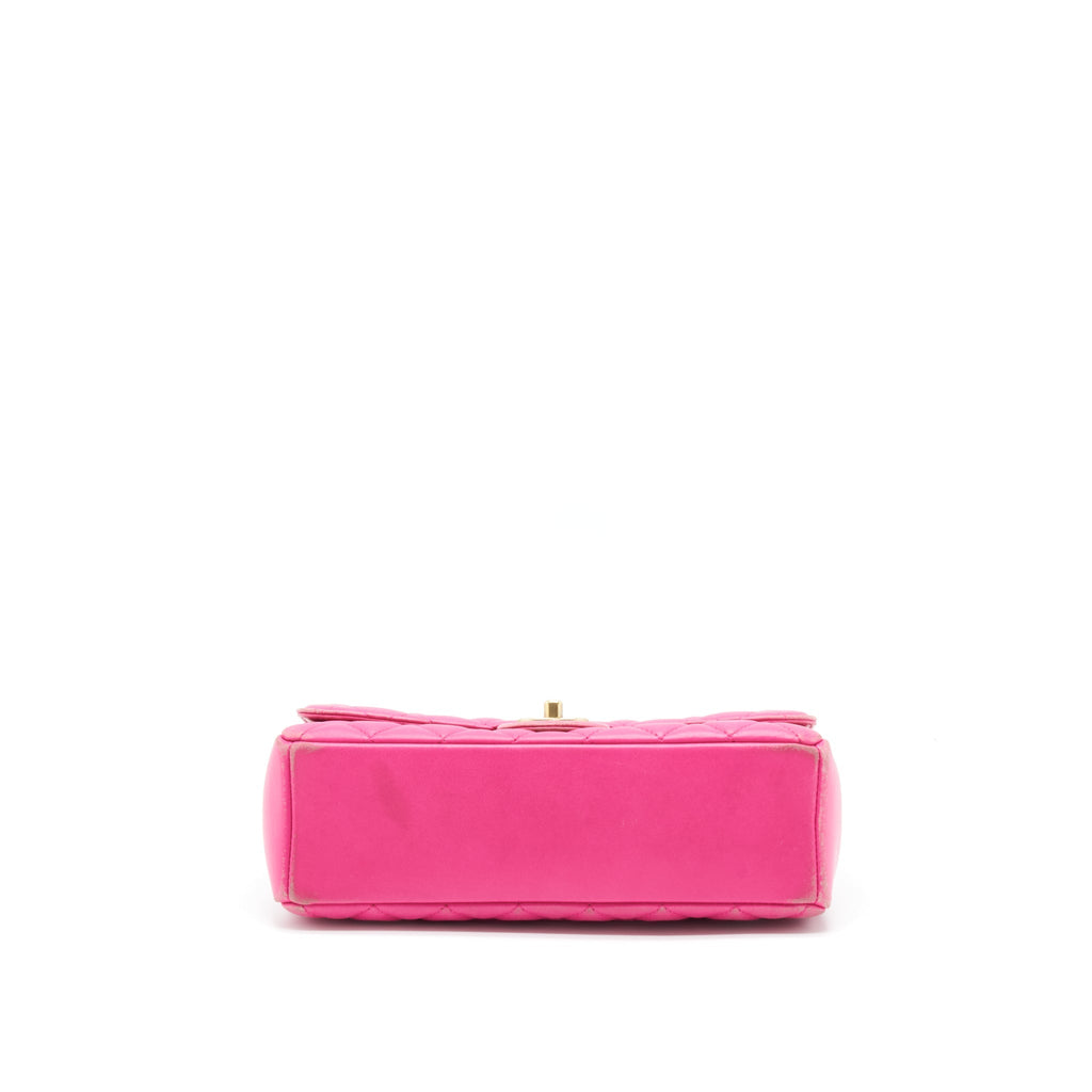 Chanel Quilted Flap Bag Lambskin Pink