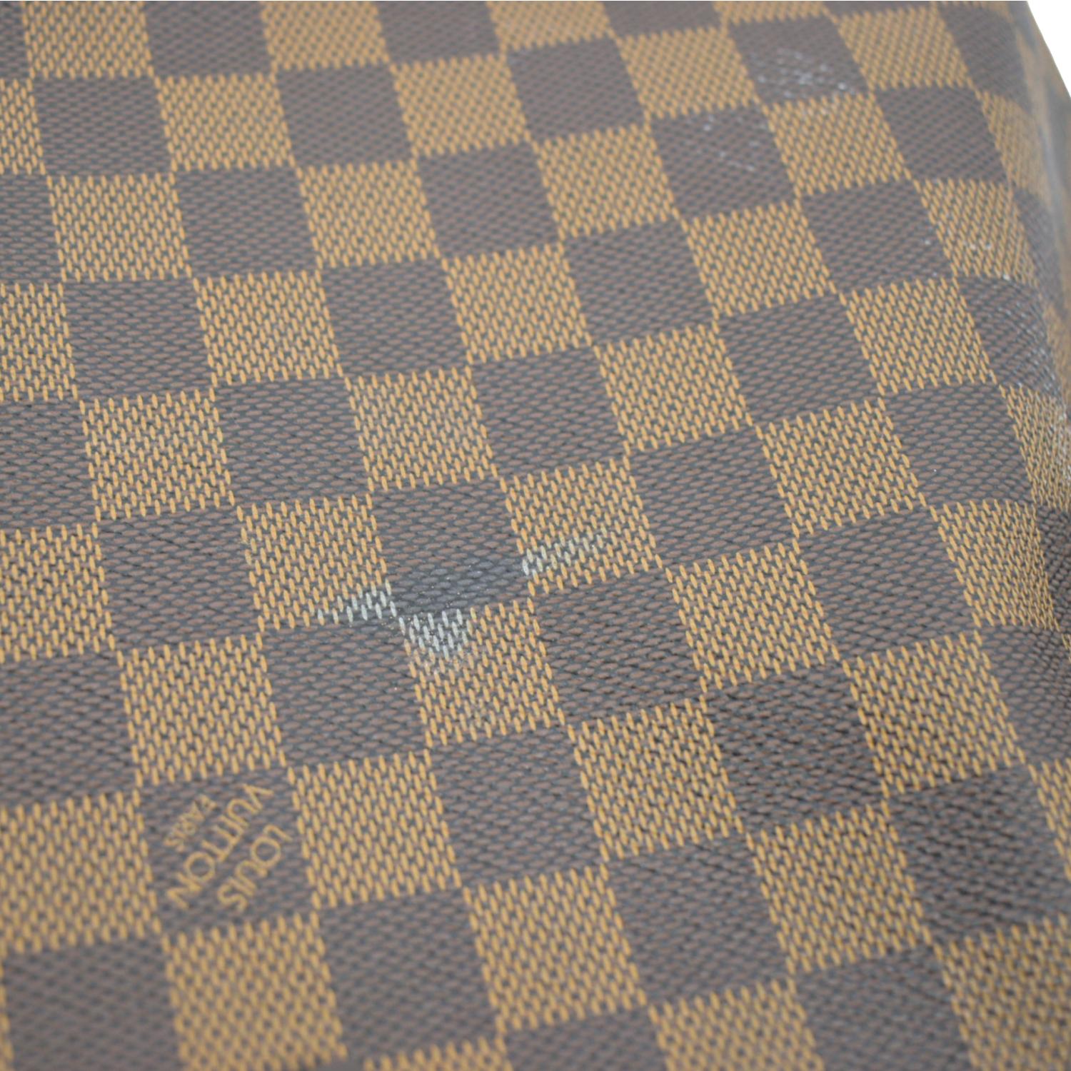 LOUIS VUITTON Neverfull GM Damier Ebene Tote Shoulder Bag Brown