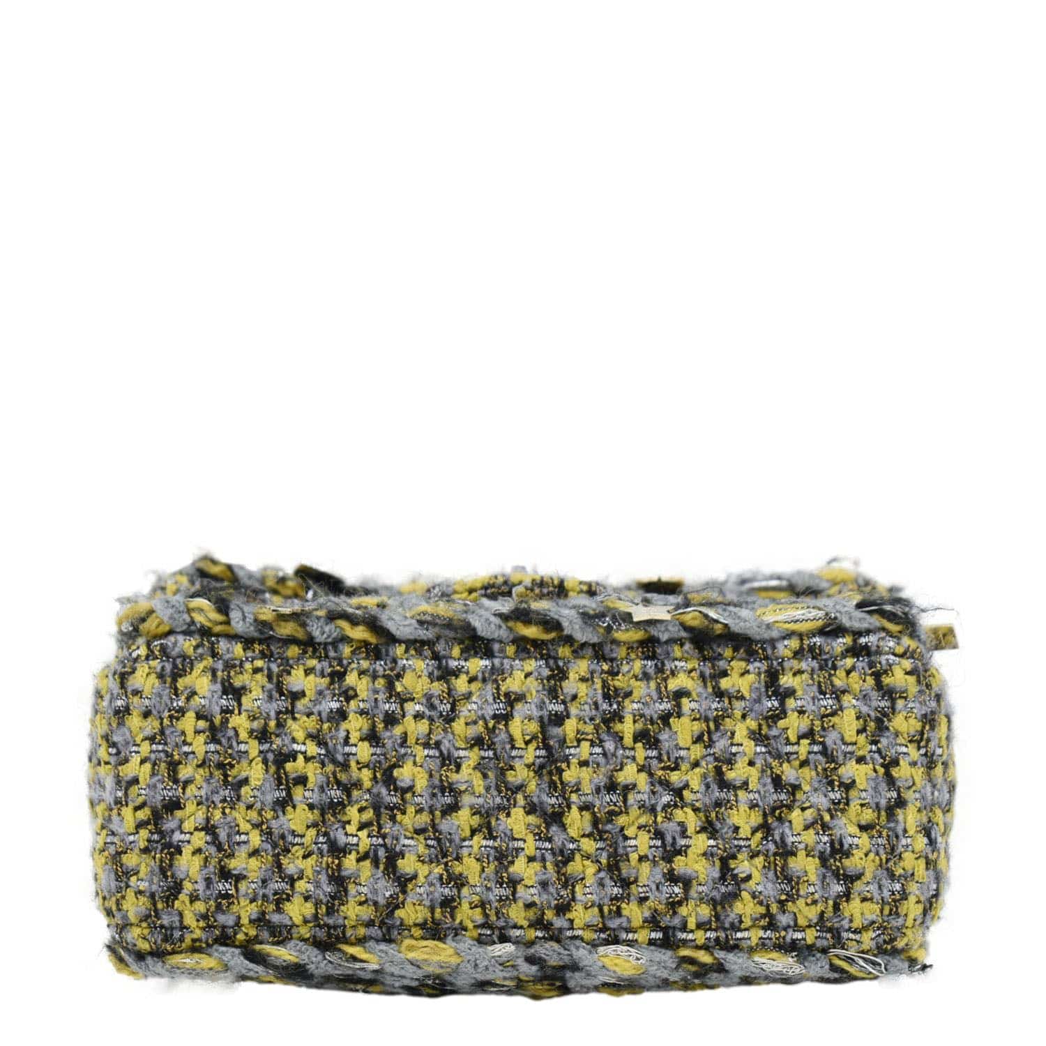 CHANEL Braided Charms Tweed Small Flap Crossbody Bag Multicolor