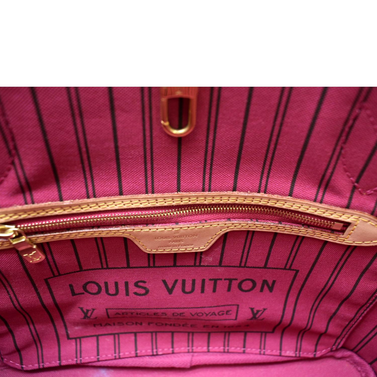 LOUIS VUITTON Neverfull PM Monogram Canvas Tote Bag Brown