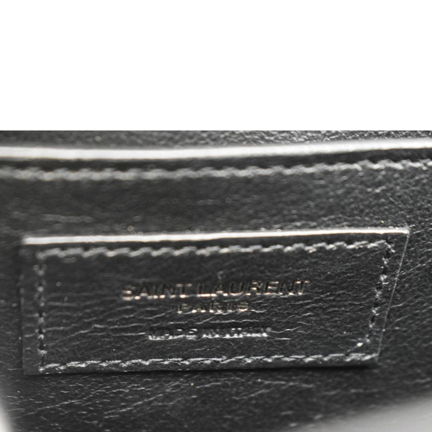 YVES SAINT LAURENT Sunset Medium Leather Shoulder Bag Black