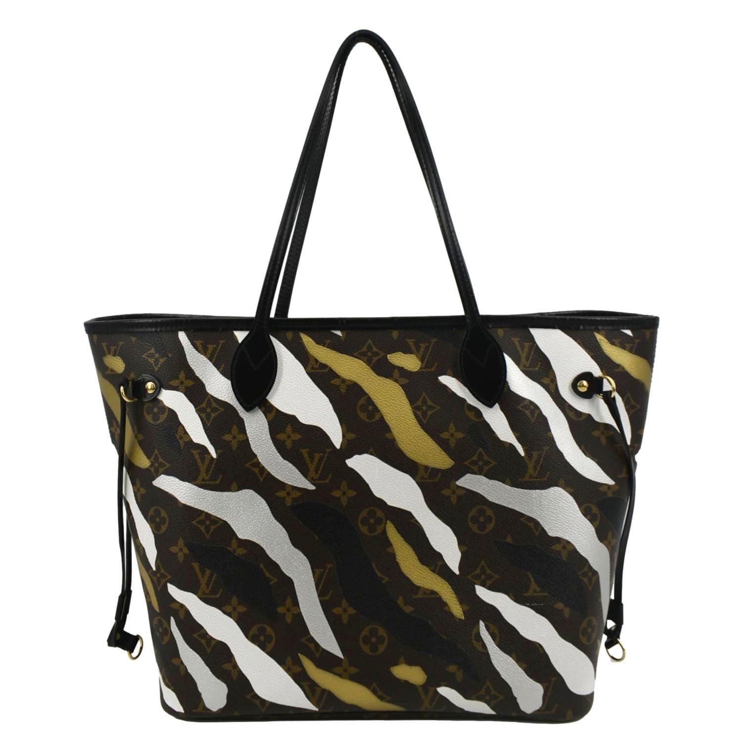 LOUIS VUITTON X LOL Neverfull MM Monogram Canvas Tote Bag Brown