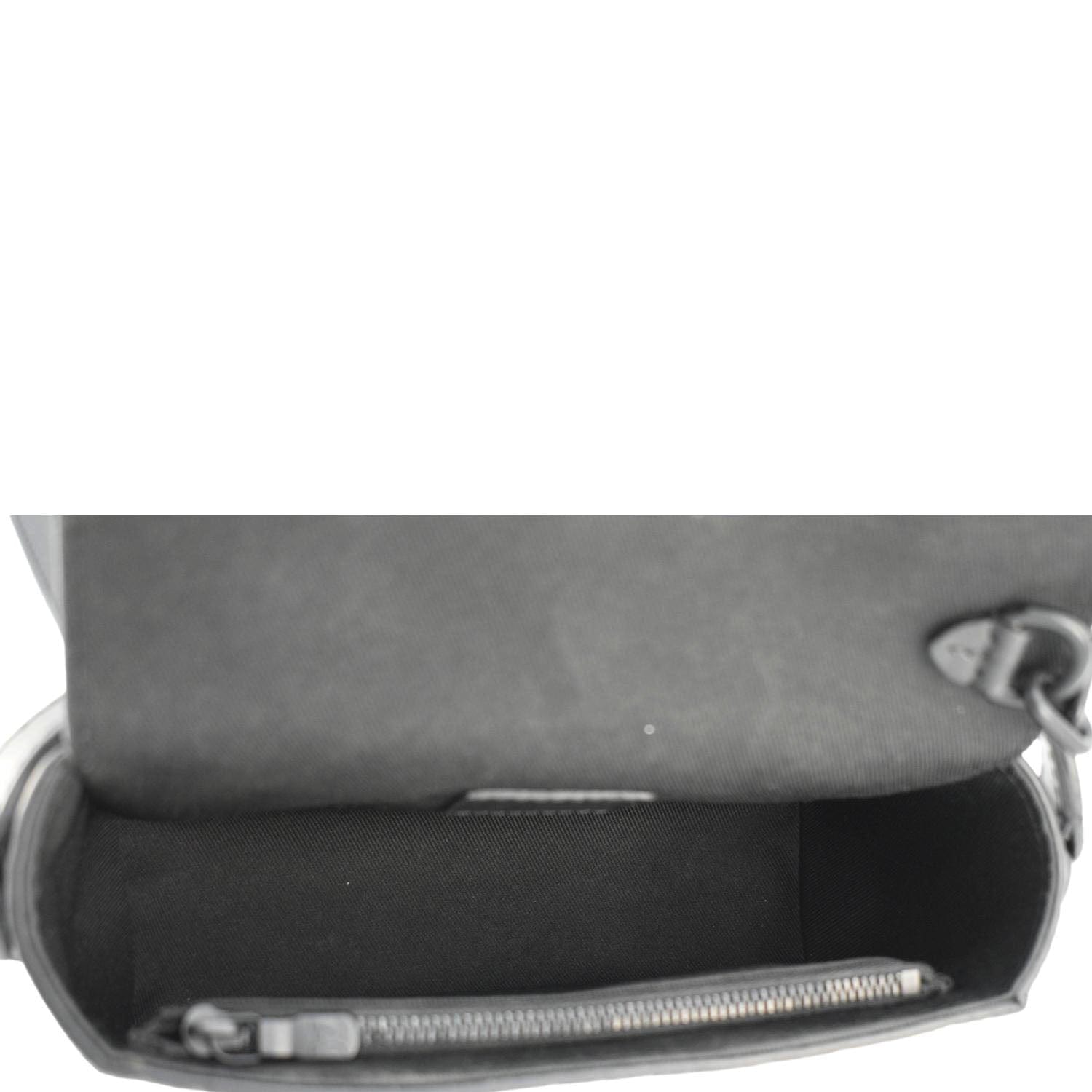 LOUIS VUITTON Steamer Wearable Taurillon Leather Shoulder Bag Black
