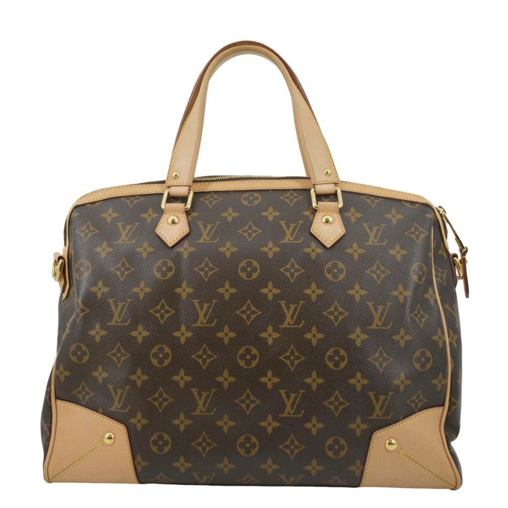 LOUIS VUITTON Retiro GM Monogram Canvas Shoulder Bag Brown