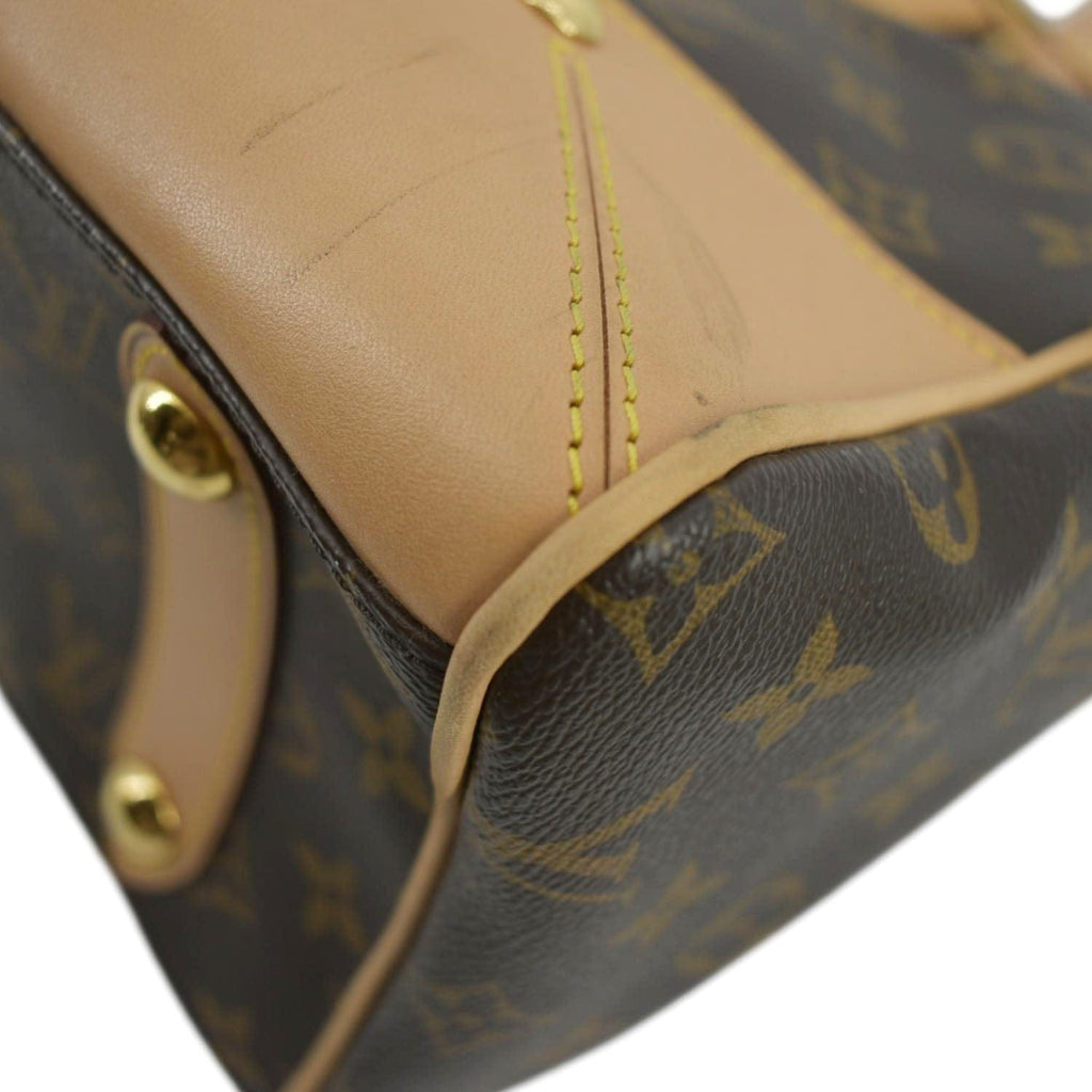 LOUIS VUITTON Retiro GM Monogram Canvas Shoulder Bag Brown