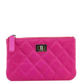 CHANEL Reissue Small Quilted Leather Cosmetic Case Pink
