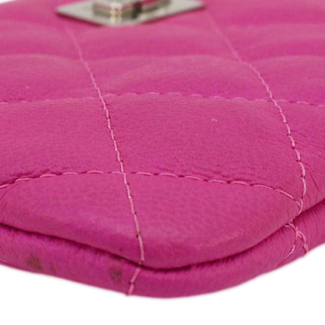 CHANEL Reissue Small Quilted Leather Cosmetic Case Pink