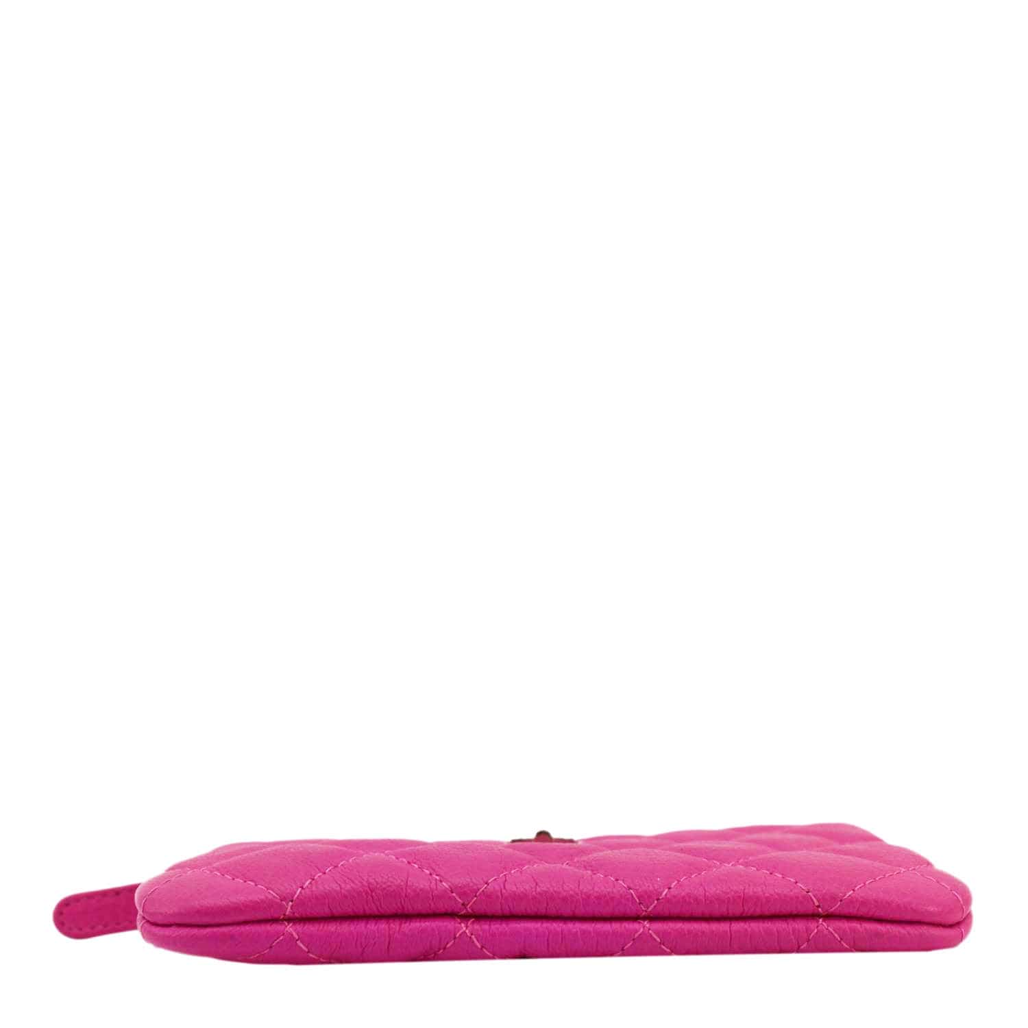 CHANEL Reissue Small Quilted Leather Cosmetic Case Pink