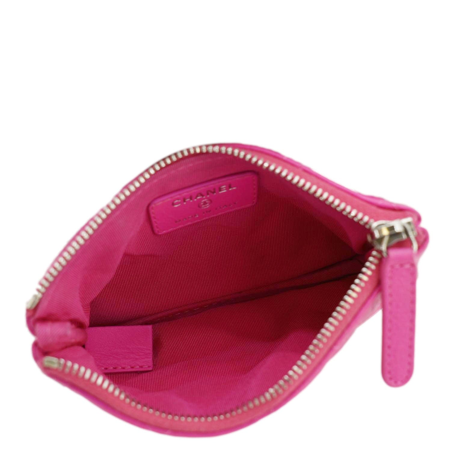 CHANEL Reissue Small Quilted Leather Cosmetic Case Pink