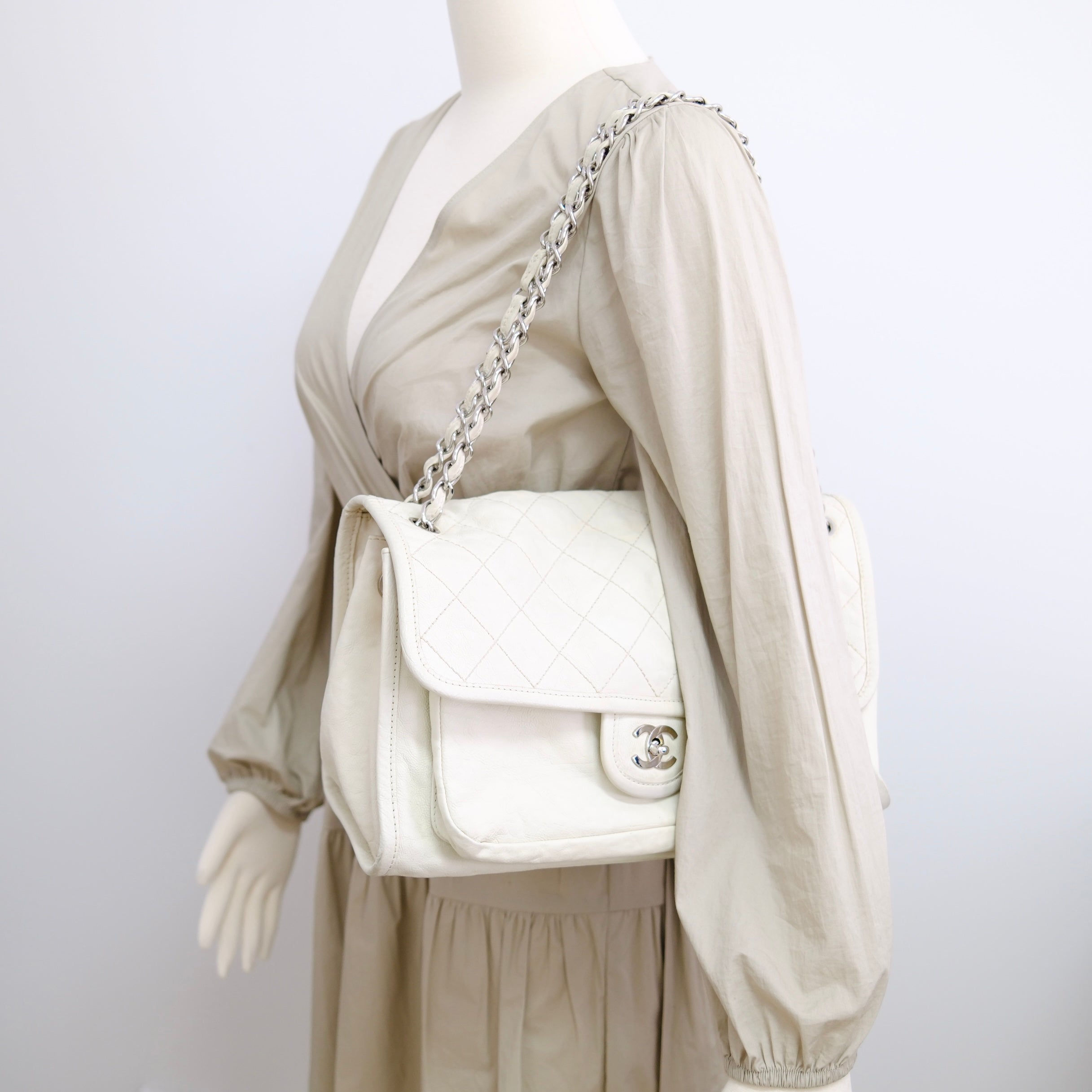 Chanel Seasonal Flap Ivory - Series 14