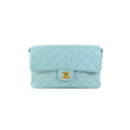 Chanel Vintage Double Side Flap Bag Blue