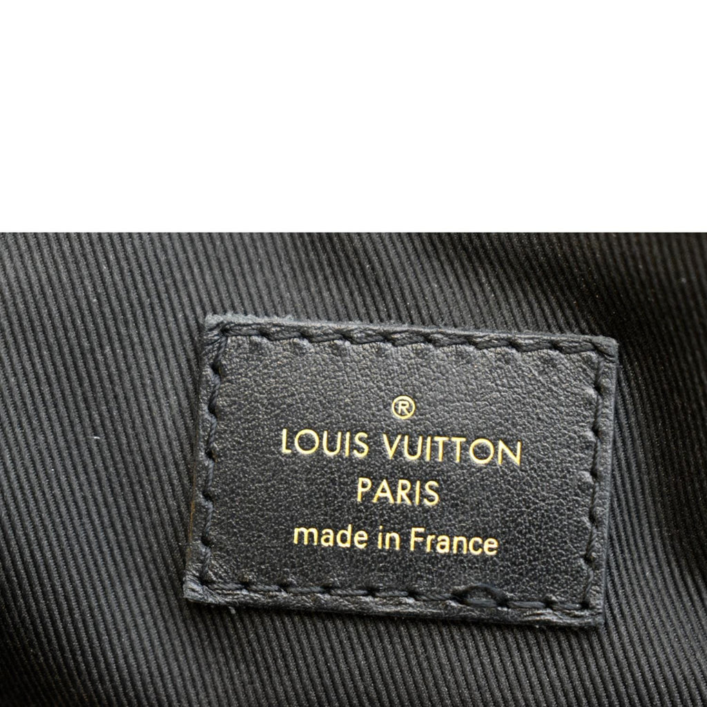 LOUIS VUITTON Odeon MM Damier Ebene Tote Bag Black/Brown