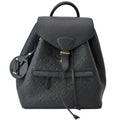 LOUIS VUITTON Montsouris Monogram Empreinte Leather Backpack Bag Black