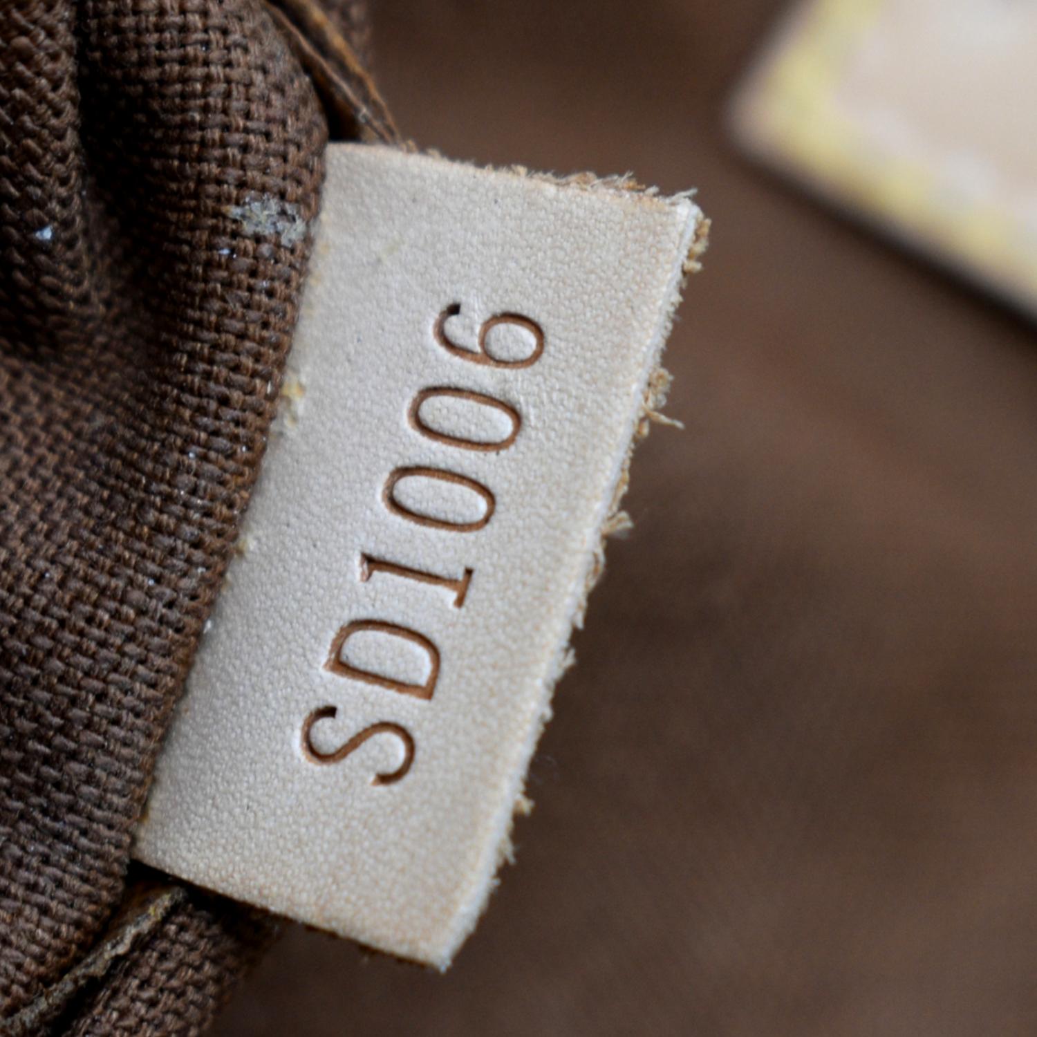LOUIS VUITTON Lockit Vertical PM Monogram Canvas Tote Bag Brown