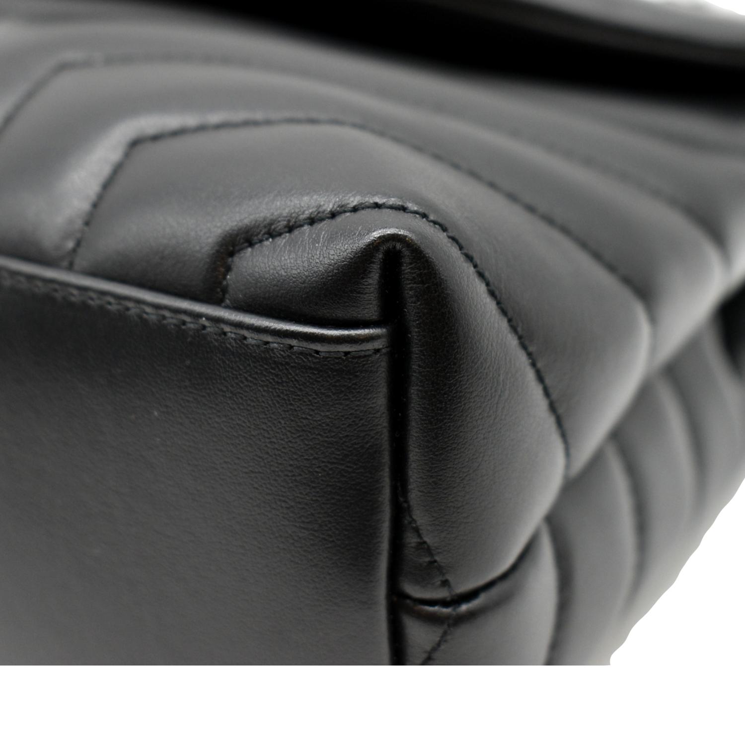 YVES SAINT LAURENT Loulou Small Calfskin Leather Shoulder Bag Black