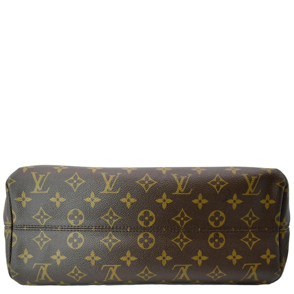 LOUIS VUITTON Raspail PM Monogram Canvas Shoulder Bag Brown