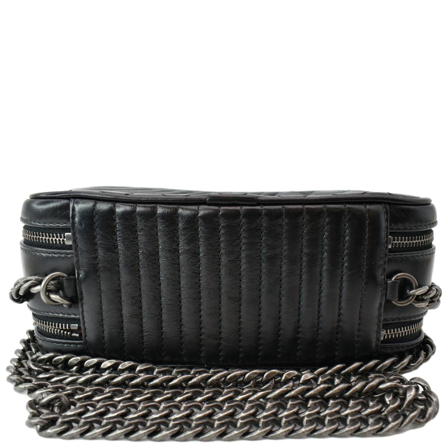 CHANEL Coco Boy Small Quilted Lambskin Camera Case Shoulder Bag Black - Hot Deals