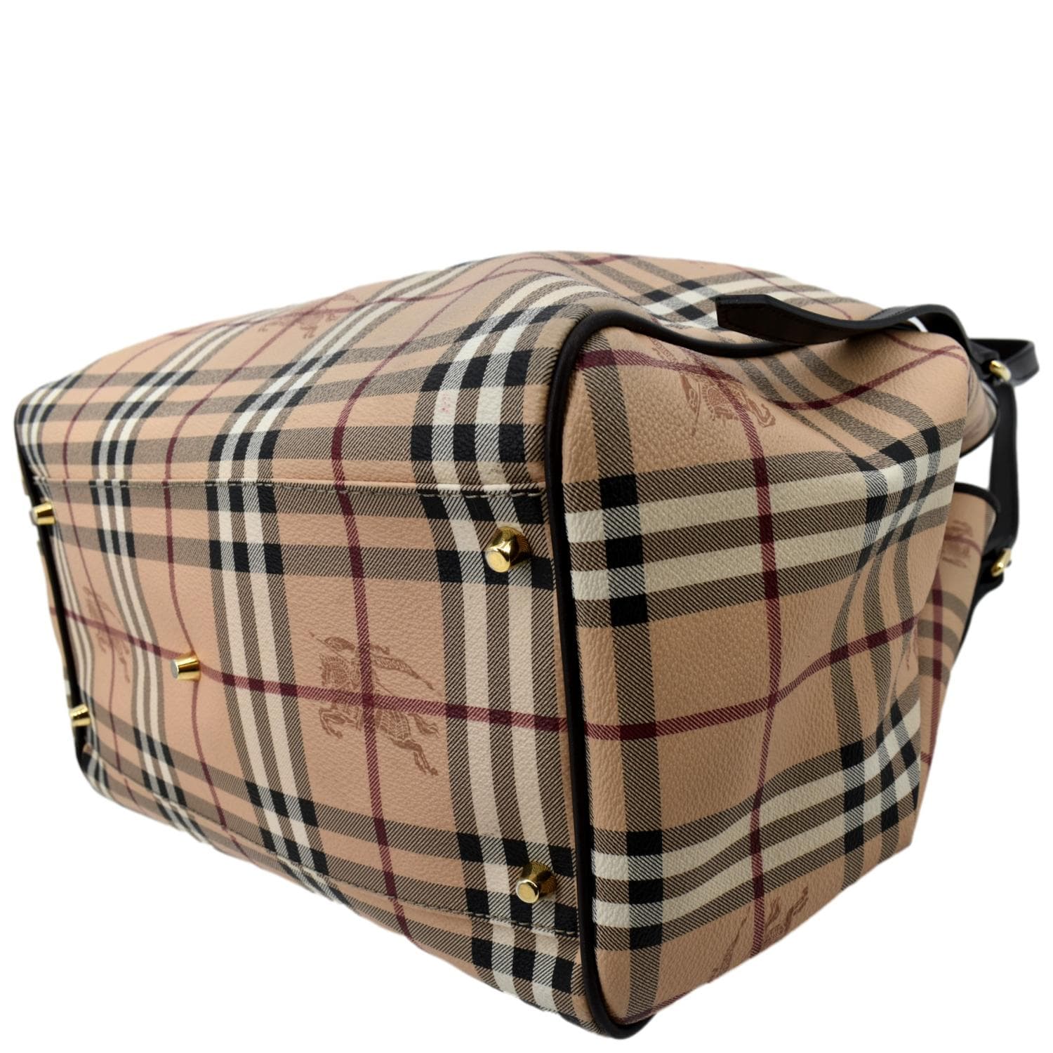BURBERRY Canterbury Haymarket Check Tote Bag Multicolor
