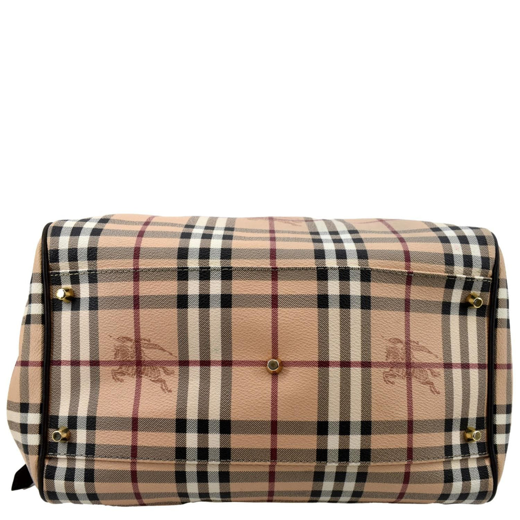 BURBERRY Canterbury Haymarket Check Tote Bag Multicolor