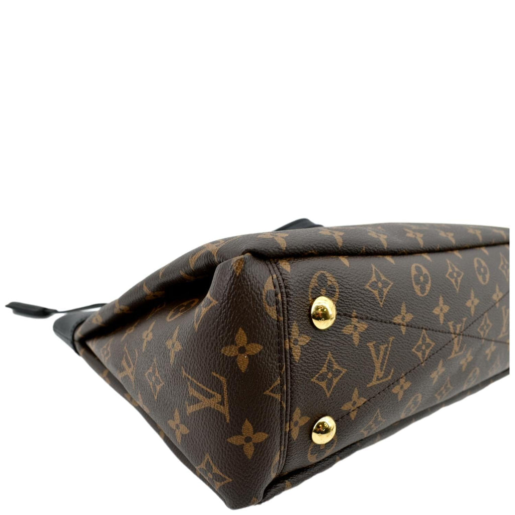 LOUIS VUITTON Pallas Chain Monogram Canvas Shopper Tote Bag Brown