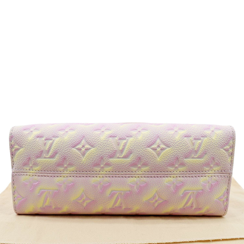 LOUIS VUITTON Stardust Onthego PM Monogram Empreinte Shoulder Bag Light Pink