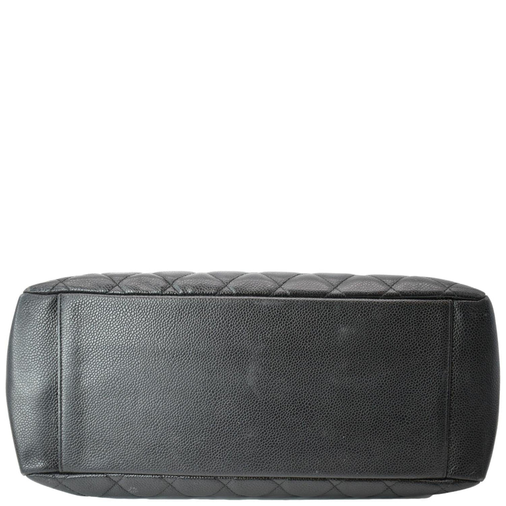 CHANEL Grand Shopping GST Caviar Leather Tote Bag Black