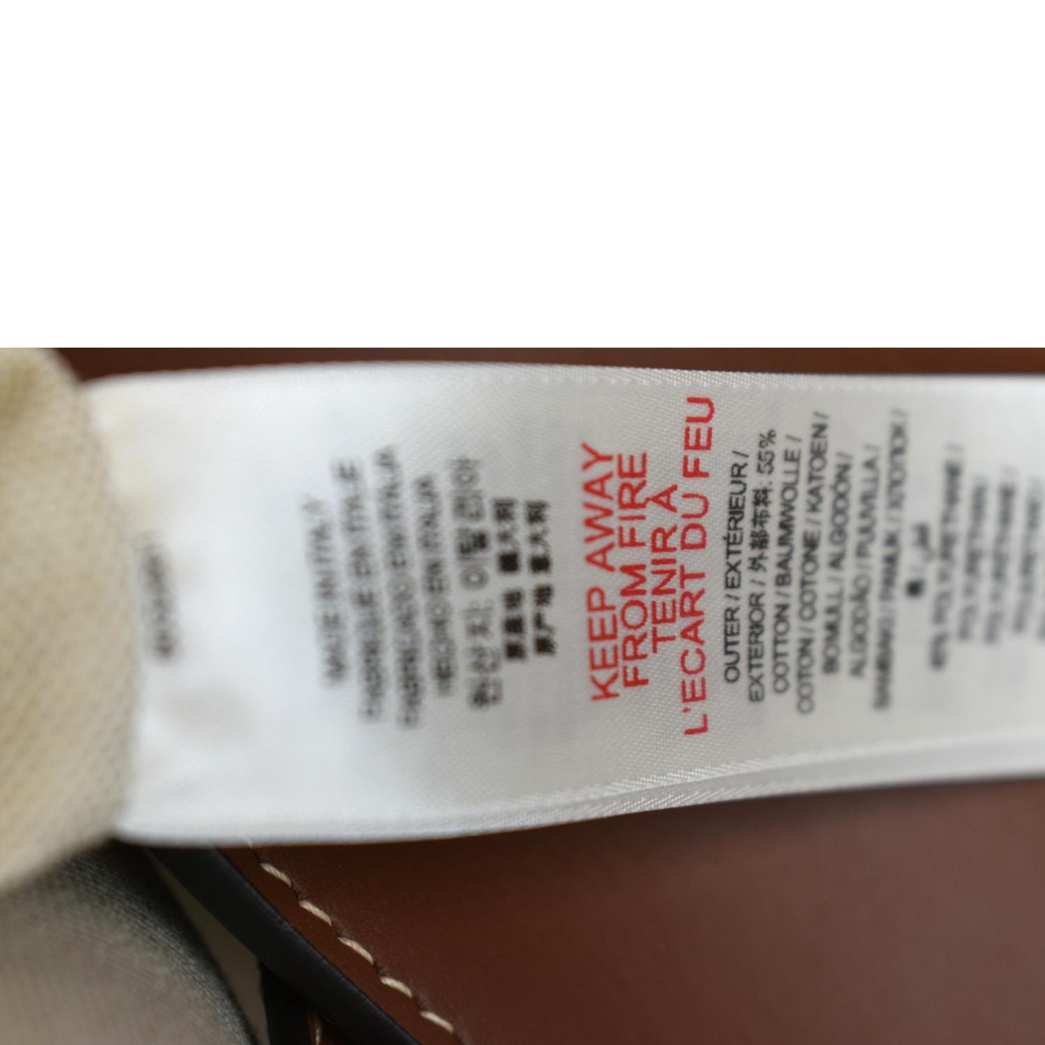 BURBERRY TB Canvas Tote Shoulder Bag Brown