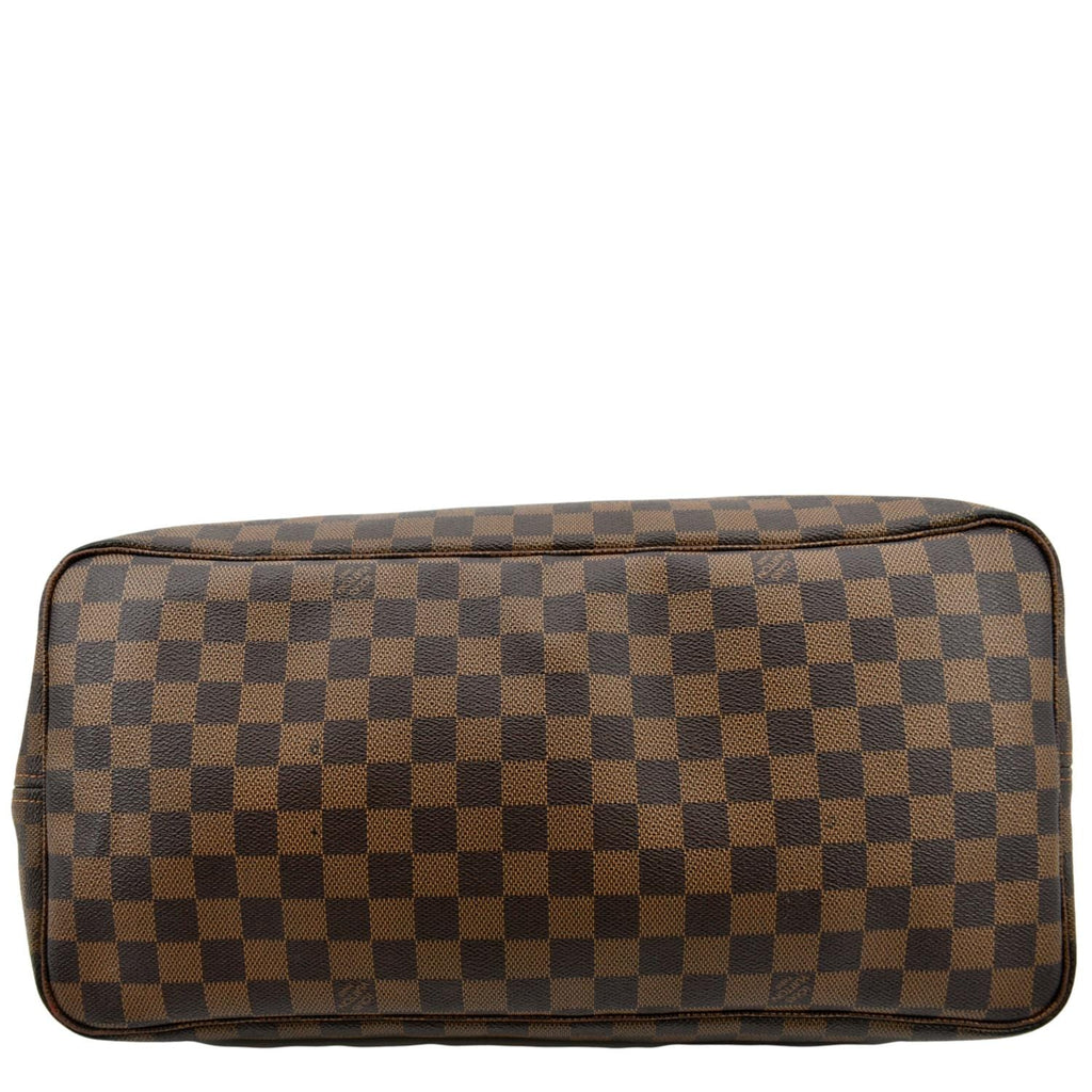 LOUIS VUITTON Neverfull GM Damier Ebene Tote Shoulder Bag Brown