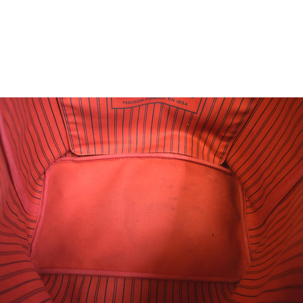 LOUIS VUITTON Neverfull GM Damier Ebene Tote Shoulder Bag Brown